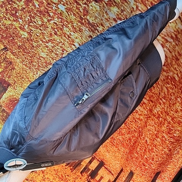 Intro Bomber Jackets From Dillard's, Charcole Gray With Quilted Lining - Picture 10 of 14